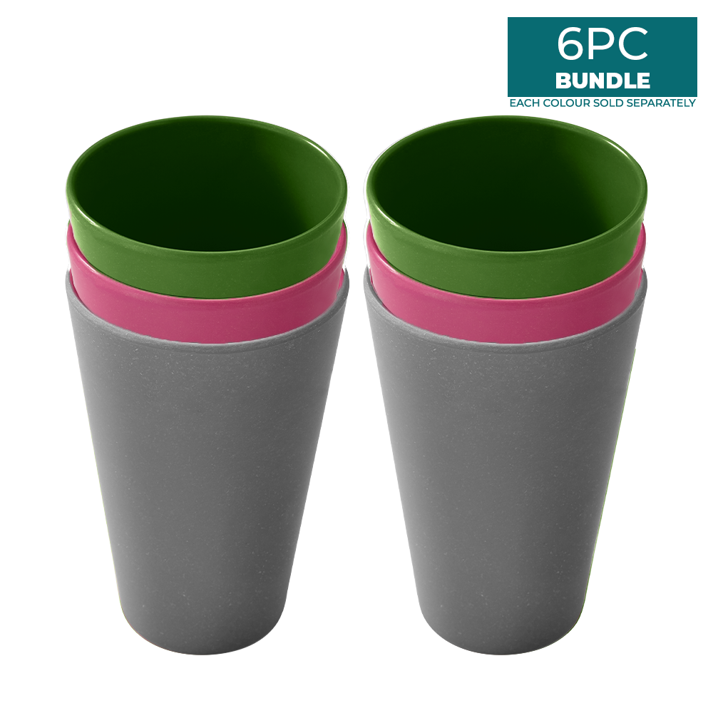 All Natural 400ml Dinner Cup 6PCs Bundle