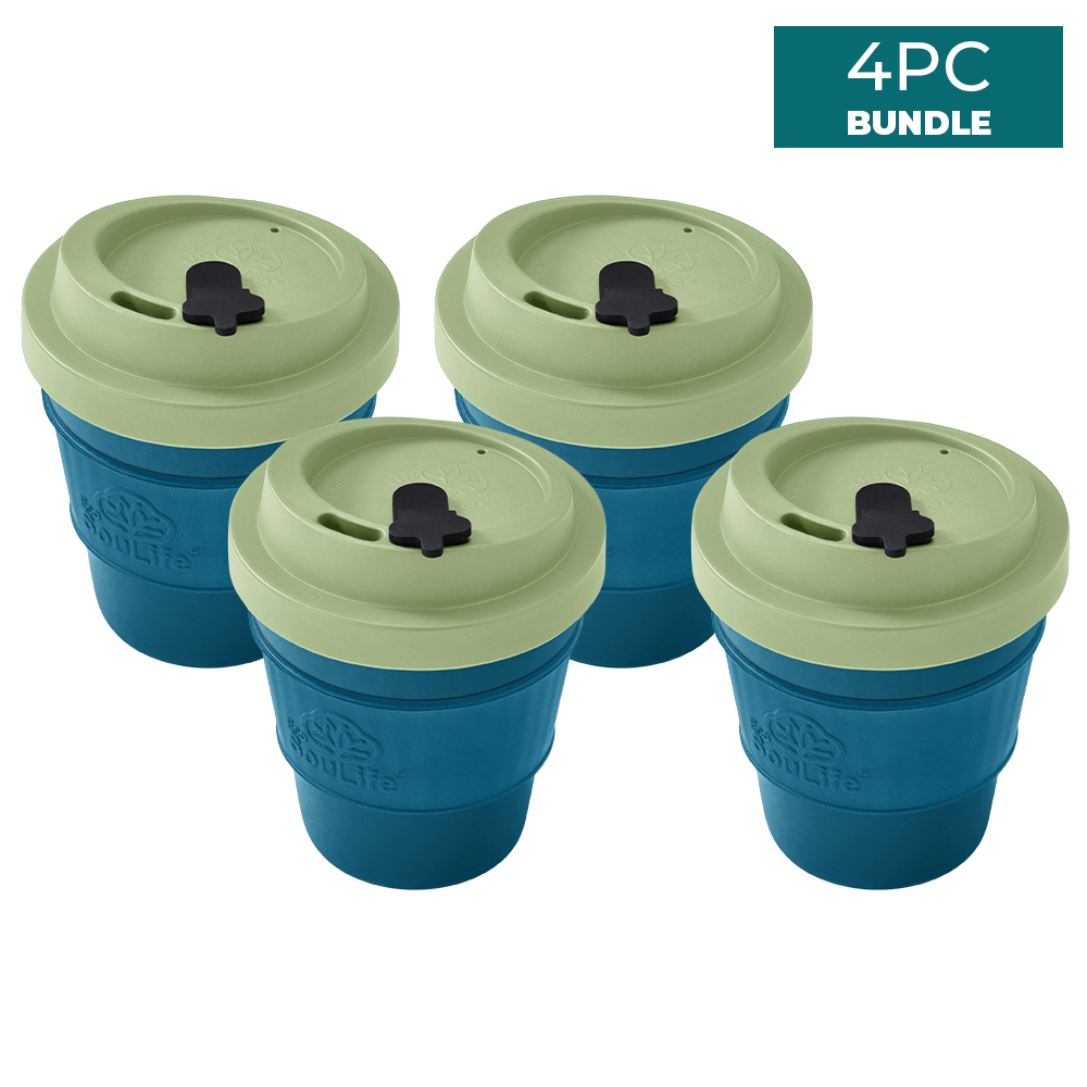 All Natural 350ml Coffee Cup 4PCs Bundle - EcoSouLife