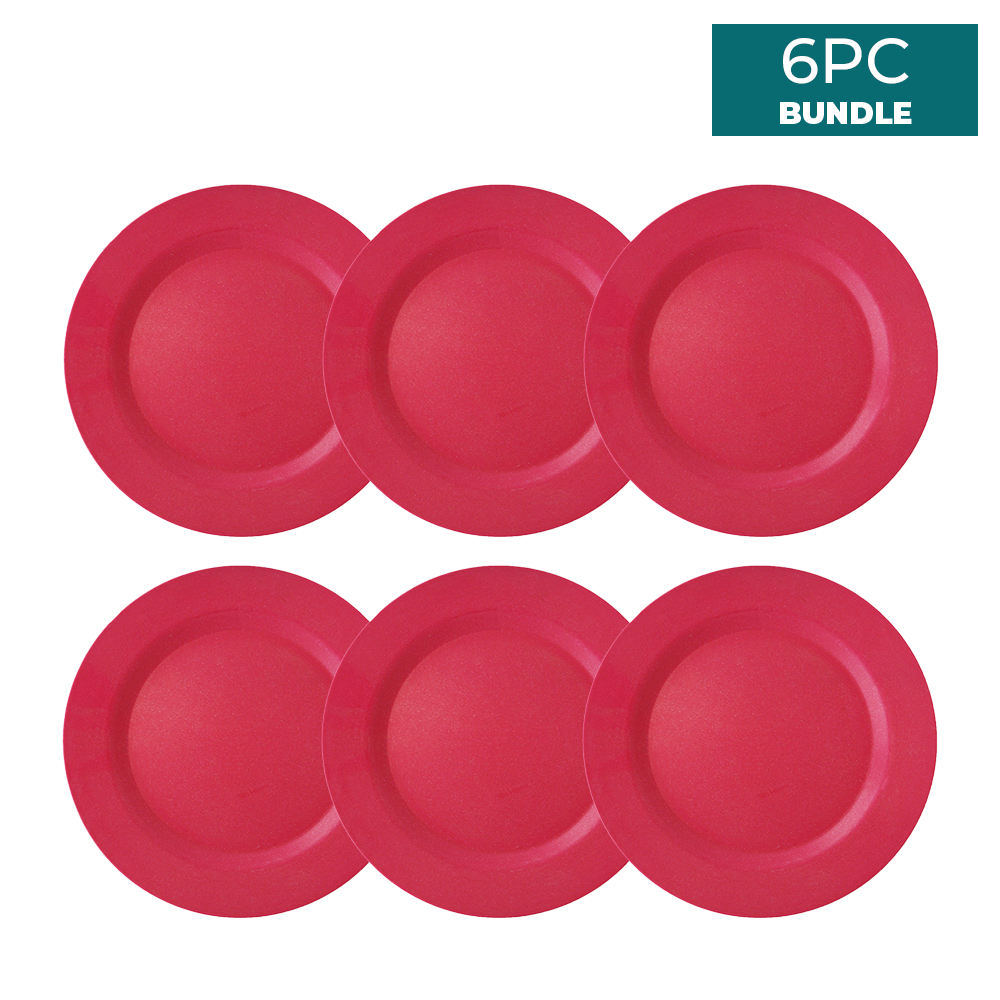 Bamboo 20cm Side Plate 6PCs Bundle - EcoSouLife