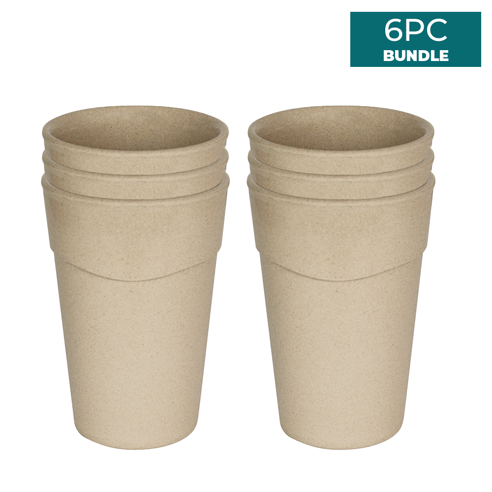 Rice Husk 450ml Dinner Cup 6PCs Bundle - EcoSouLife