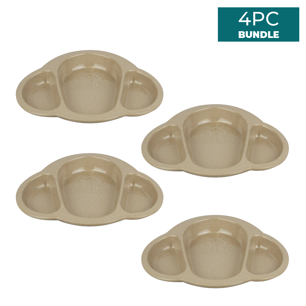 Rice Husk Little People Baby Plate 4PCs Bundle - EcoSouLife
