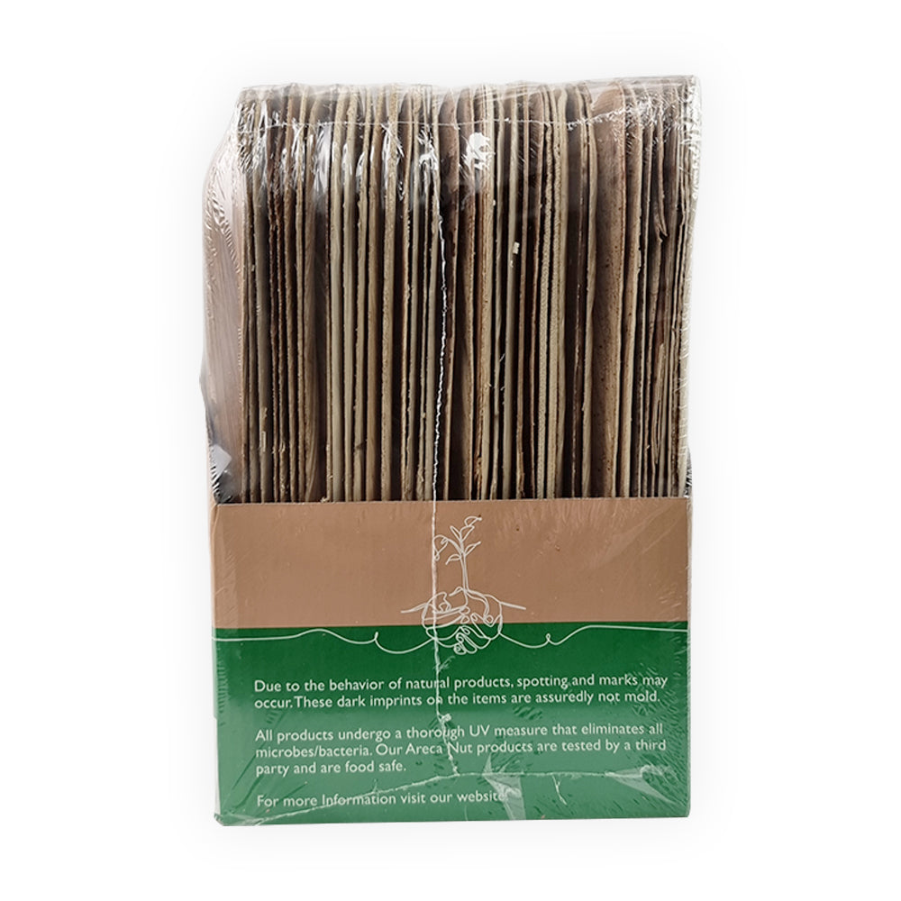 Areca Nut Leaf Large Square Plate 40PC - EcoSouLife