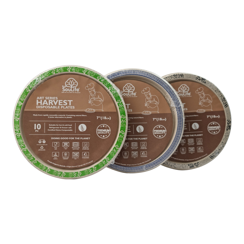 Harvest Printed Side Plate 10PC