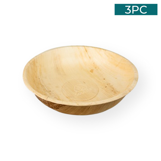 Areca Nut Leaf Salad Bowl 3PC - EcoSouLife