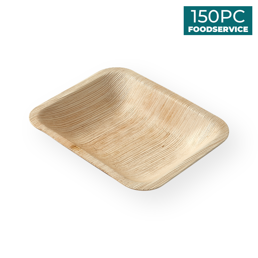 Areca Nut Leaf Rectangular Plate 150PC