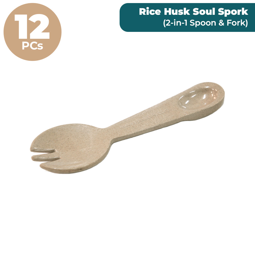 Rice Husk Soul Spork (2-in-1 Spoon & Fork) - Bundle