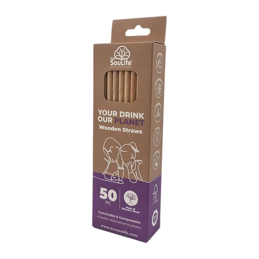 Wooden Straws 50PC - EcoSouLife
