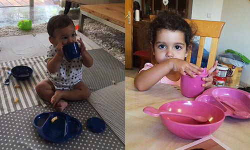 Rice Husk Baby Cutlery Set (Fork & Spoon)