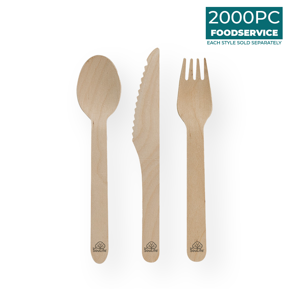 Wooden Cutlery 2000PC - EcoSouLife