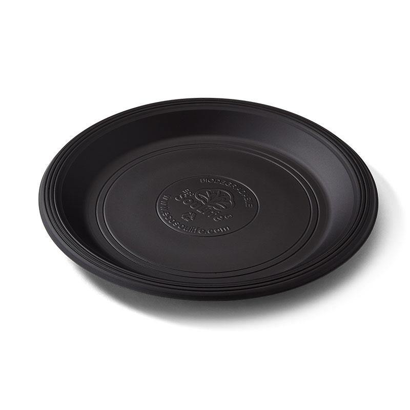 EcoSouLife large main plate Black Cornstarch Material