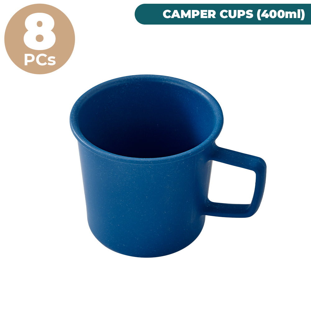 All Natural Camper Cups (400ml / 14oz) - 8 Piece Bundle