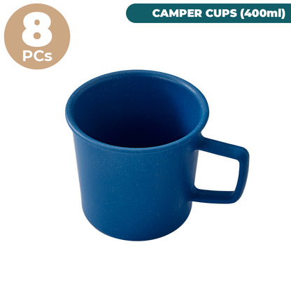 All Natural Camper Cups (400ml / 14oz) - 8 Piece Bundle