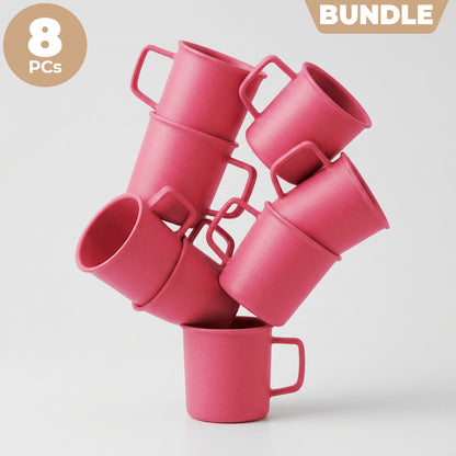 All Natural Camper Cups (400ml / 14oz) - 8 Piece Bundle