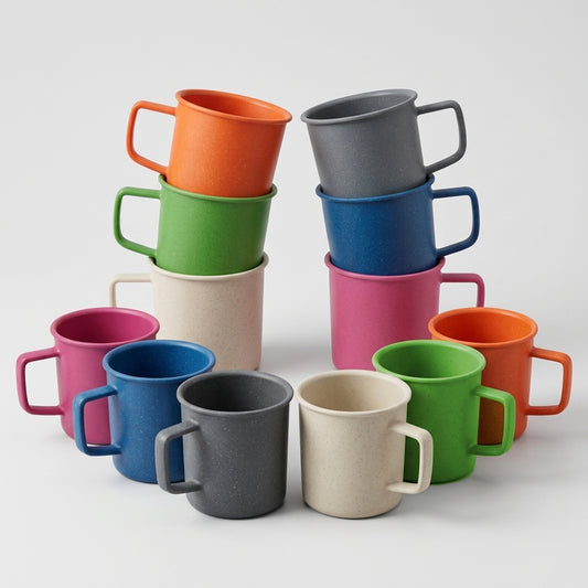 All Natural Camper Cups (400ml / 14oz) - 8 Piece Bundle