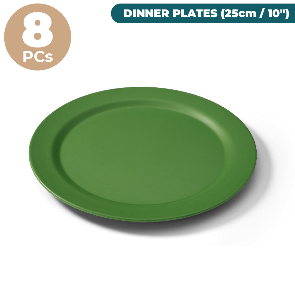 All Natural Dinner Plates (25cm / 10") - 8 Piece Bundle