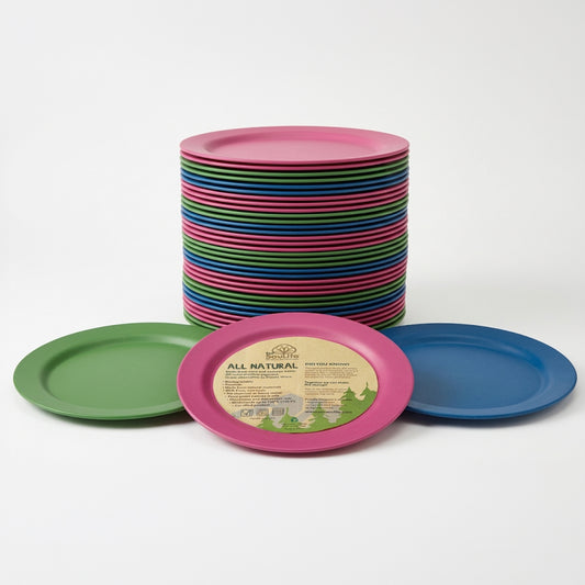 All Natural Dinner Plates (25cm / 10") - 8 Piece Bundle