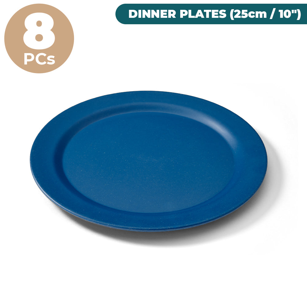 All Natural Dinner Plates (25cm / 10") - 8 Piece Bundle