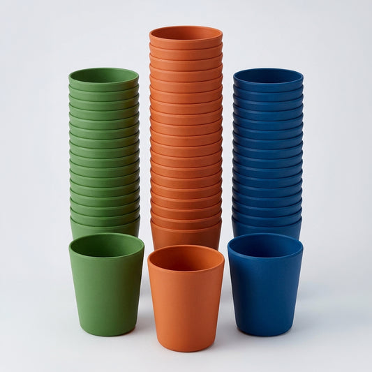 All Natural Small Cups (295ml / 10oz) - 10 Piece Bundle