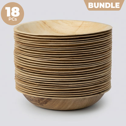 Areca Nut Leaf Salad Bowls - Bundle
