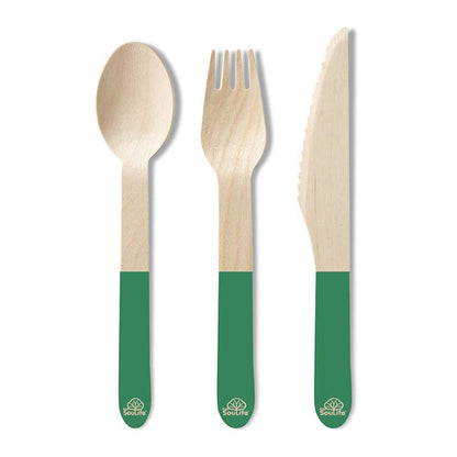 Wooden Coloured Cutlery Set (24 Piece Service for 8)