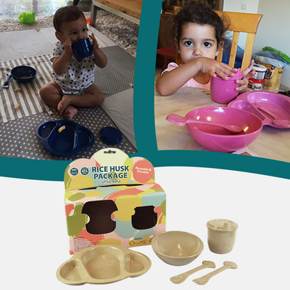 Rice Husk Baby Dining Set