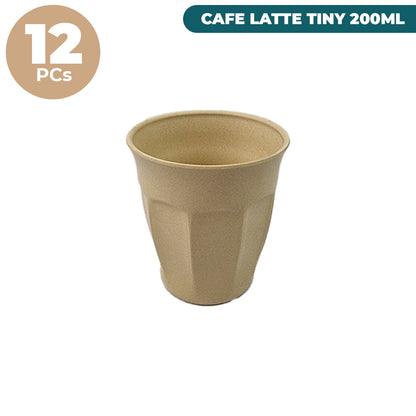 Cafe Latte Tiny Cup 200ml (7oz) - 12 Piece Bundle