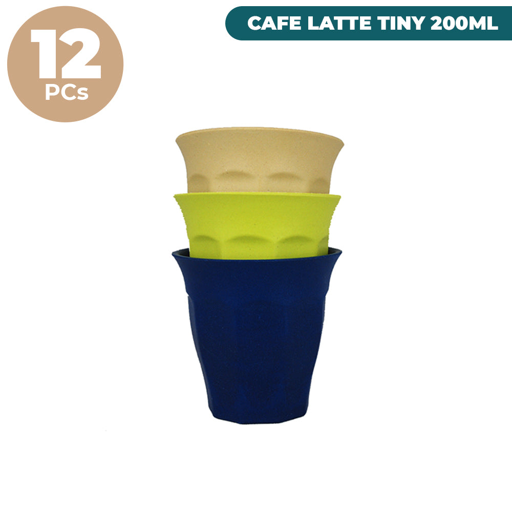 Cafe Latte Tiny Cup 200ml (7oz) - 12 Piece Bundle