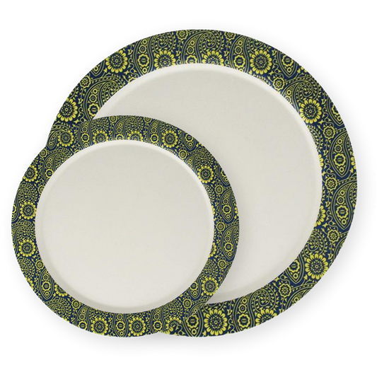Paisley Bamboo Plates