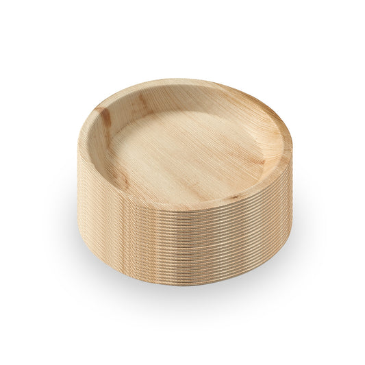 Areca Nut Leaf Round Plates - Bulk Bundle (60 Piece)