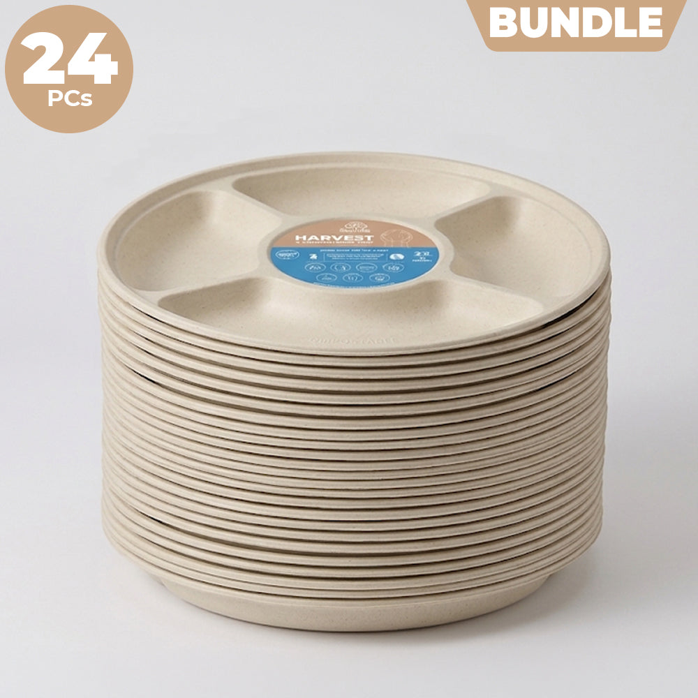 Harvest 5-Compartment Tray - 24PCs Bundle