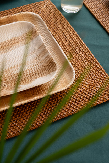 Areca Nut Leaf Square Plate