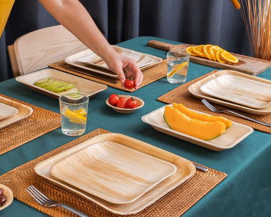 Areca Nut Leaf Square Plate