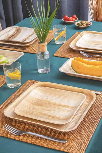 Areca Nut Leaf Square Plate