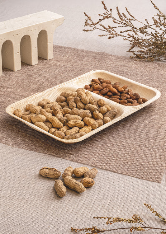 Areca Nut Leaf Divided Plates