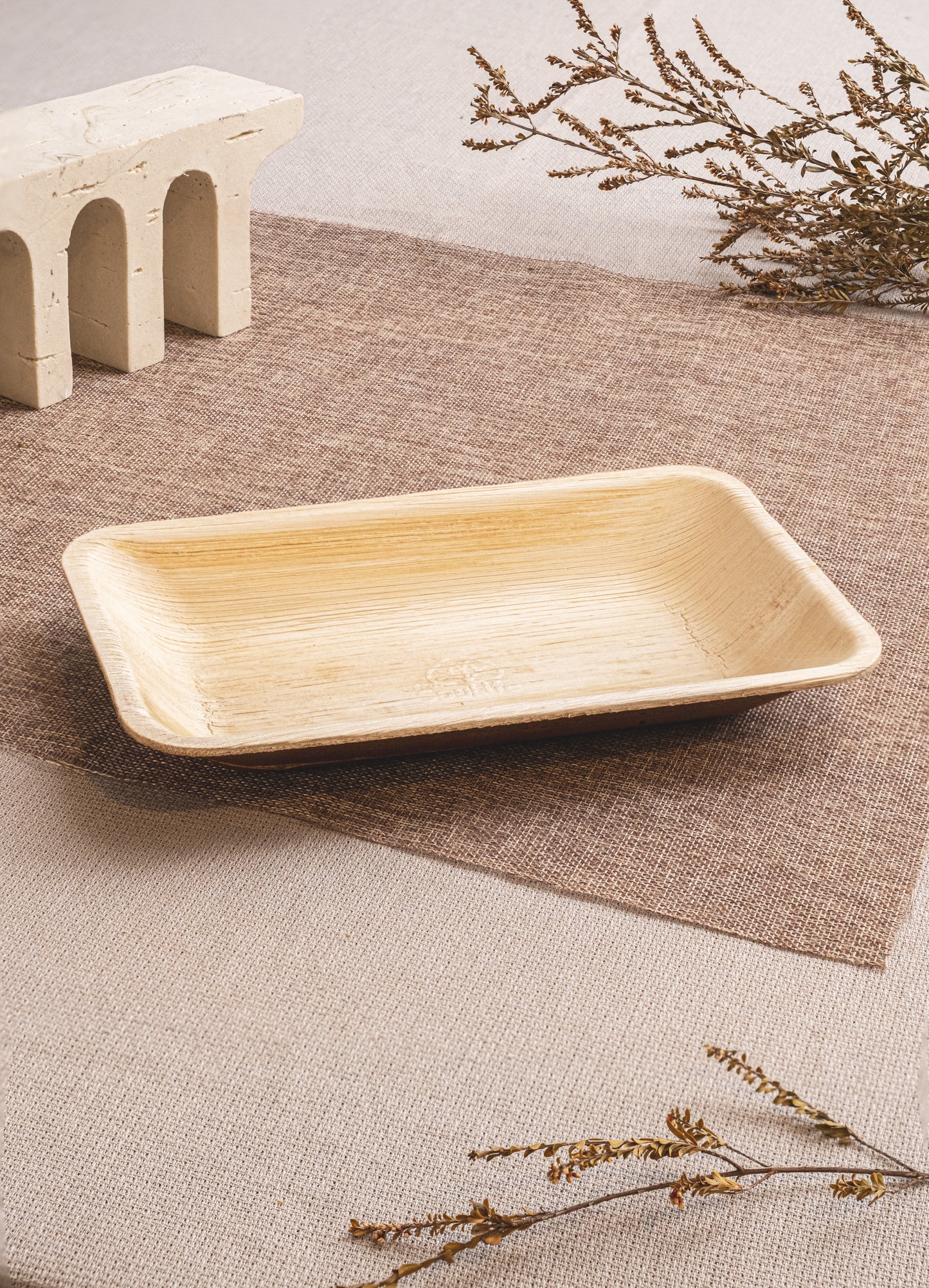 Areca Nut Leaf Rectangular Plates