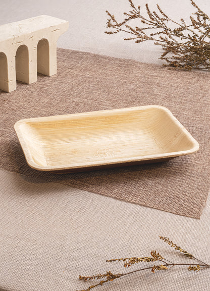 Areca Nut Leaf Rectangular Plates
