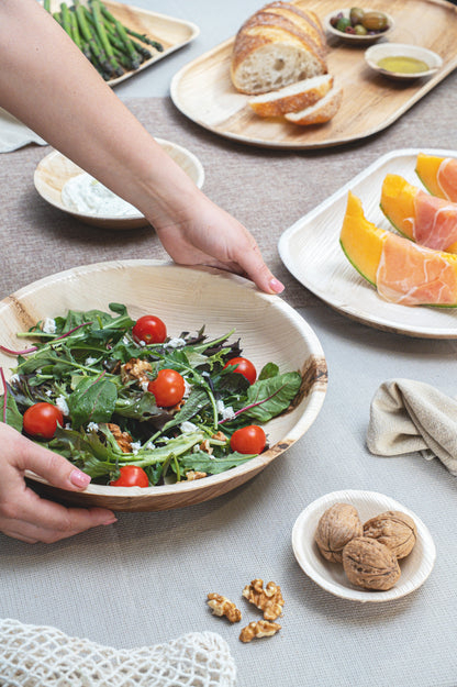 Areca Nut Leaf Salad Bowls