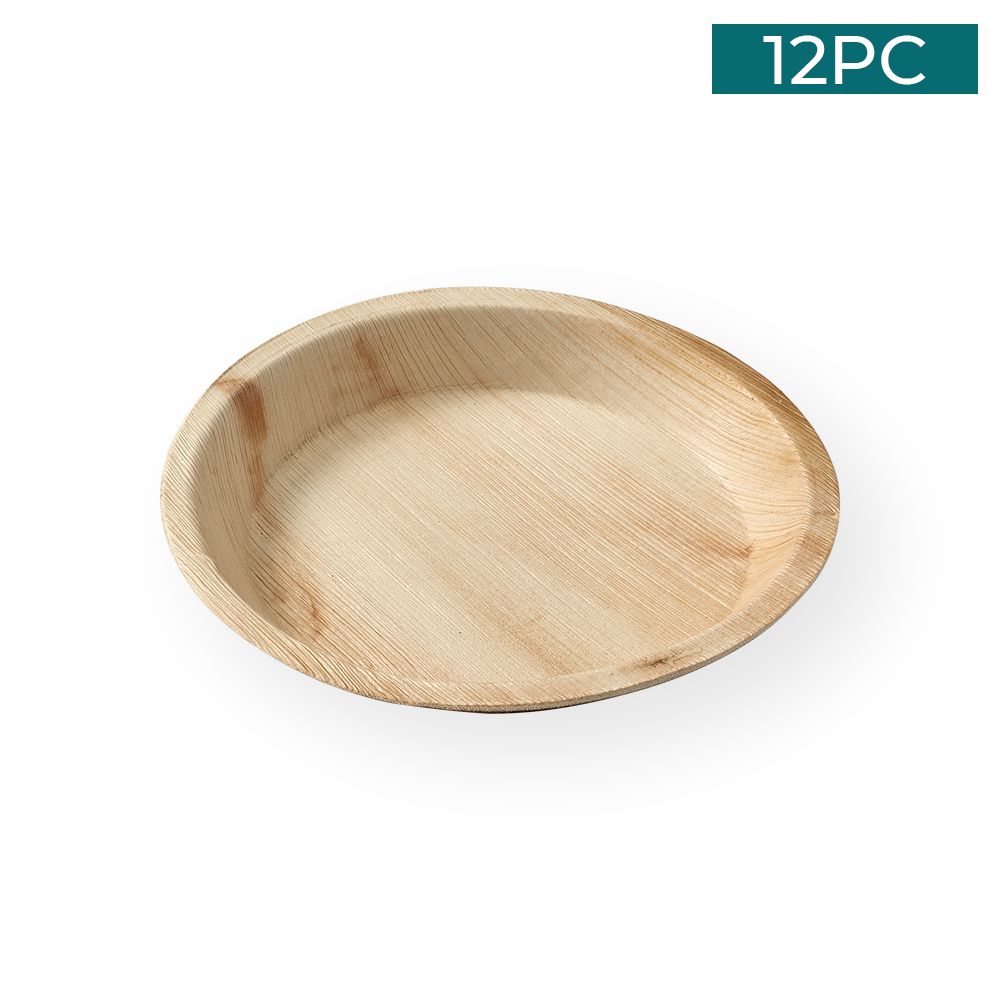 Areca Nut Leaf Side Plates 12PC
