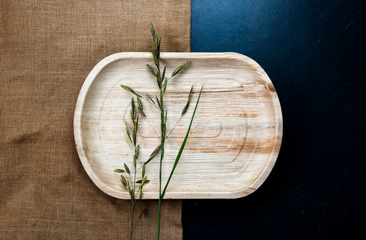 Areca Nut Leaf Serving Trays