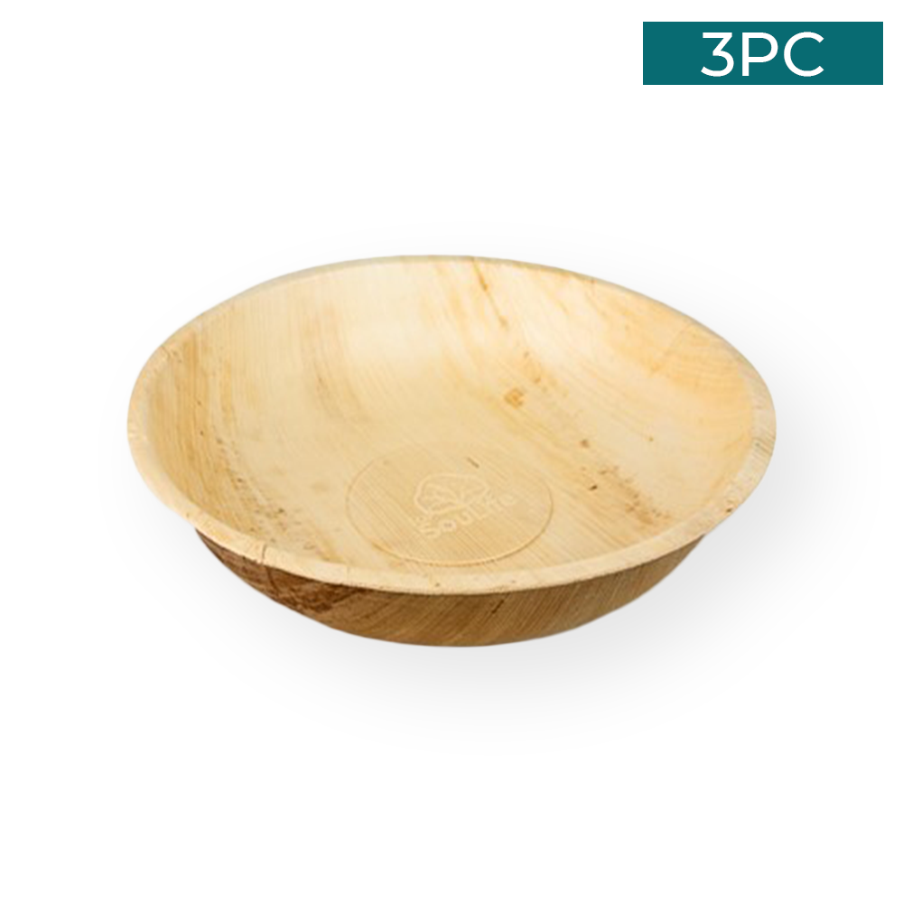 Areca Nut Leaf Salad Bowl 3PC