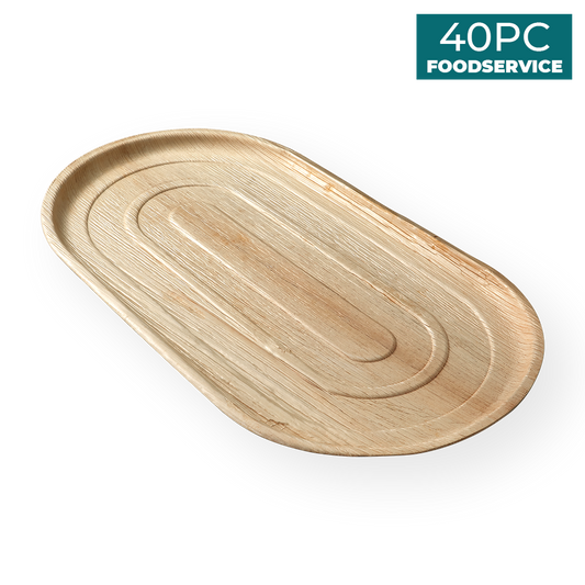 Areca Nut Leaf Large Serving Trays 40PC