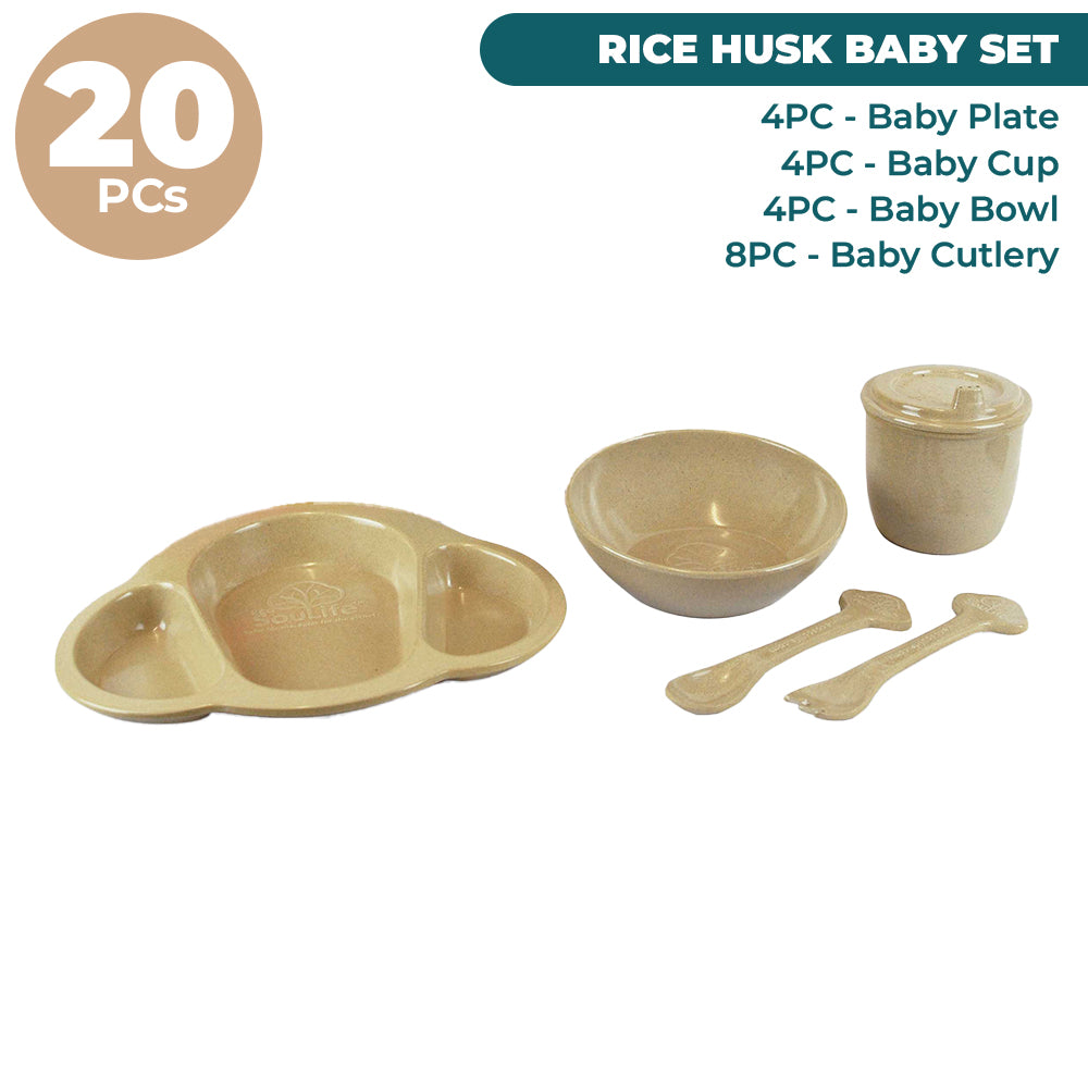 Rice Husk Baby Dining Set - Bundles