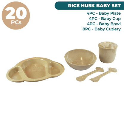 Rice Husk Baby Dining Set - Bundles