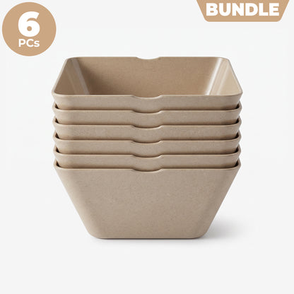 Rice Husk Large Square Bowl (2L) - Bundle