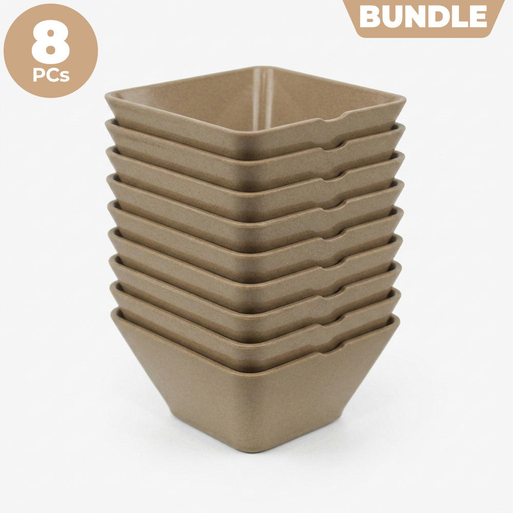 Rice Husk Small Square Bowl (600ml) - Bundle