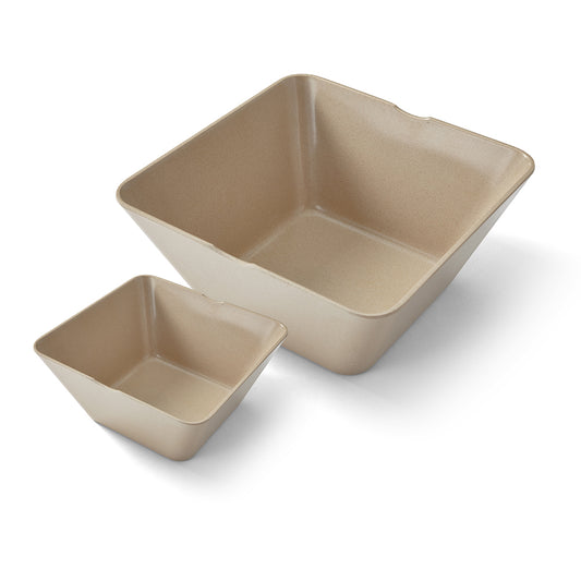 Rice Husk Square Bowls - Bulk Bundle