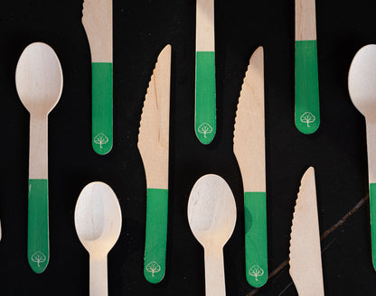 Wooden Coloured Cutlery Set (24 Piece Service for 8)