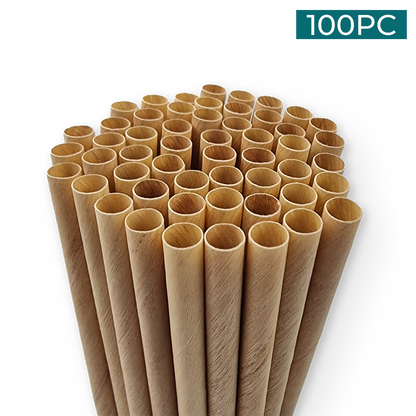 Wooden Straws 100PC