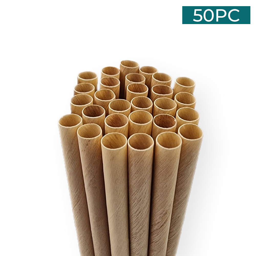 Wooden Straws 50PC