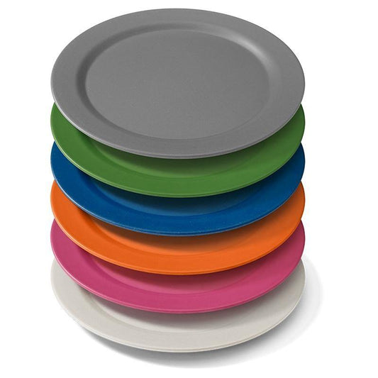 EcoSouLife Stack of Biodegradable 25cm Dinner Plate All Natural Material